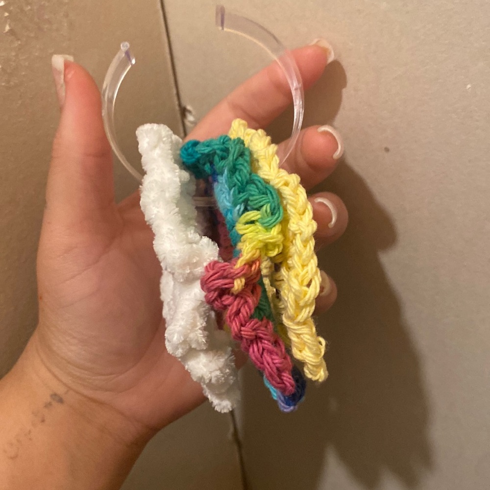 3 pack crochet scrunchies